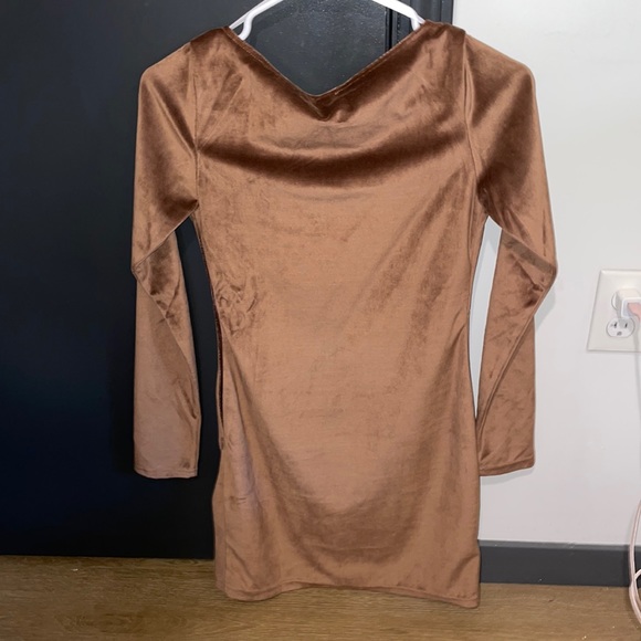 Princess Polly Haillie Mini Dress Brown - Picture 2 of 3